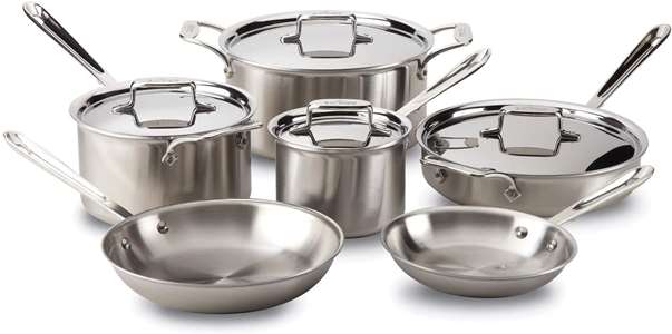 All-Clad Brushed D5 Stainless Cookware Set
