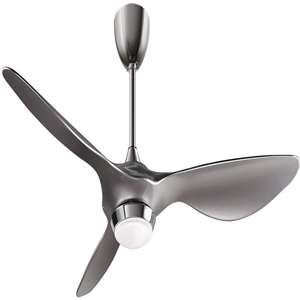 reiga 52-in Silver Ceiling Fan with Dimmable LED Light