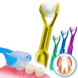 DenTrust Child-Safe 3-SIDED Toothbrush