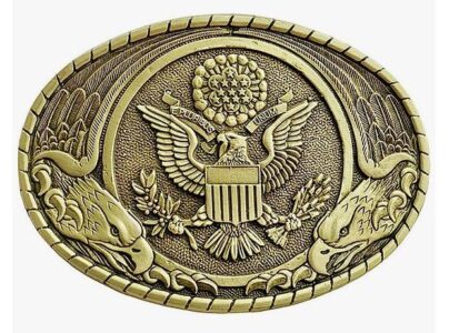 Indiana Metal Craft Men's US Seal Belt Buckle